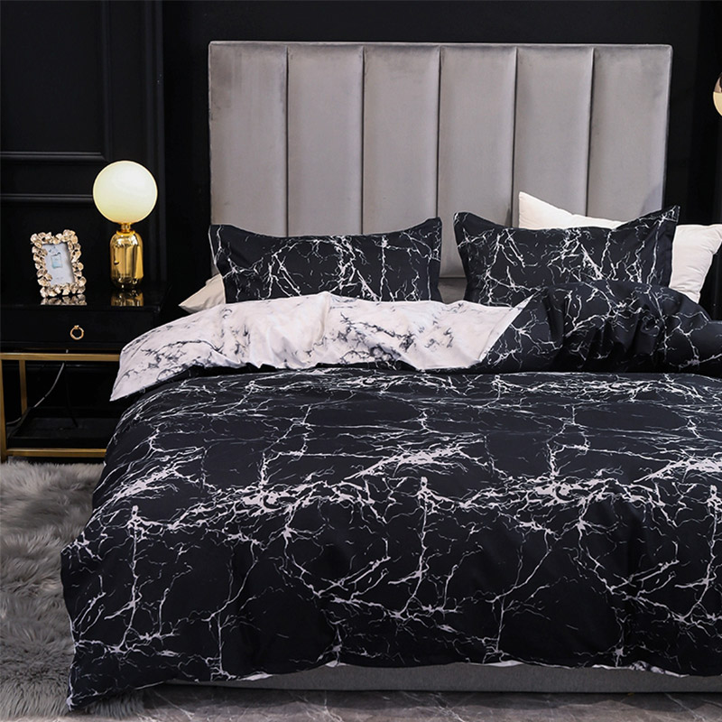 007-set sprei pola cetak marmer