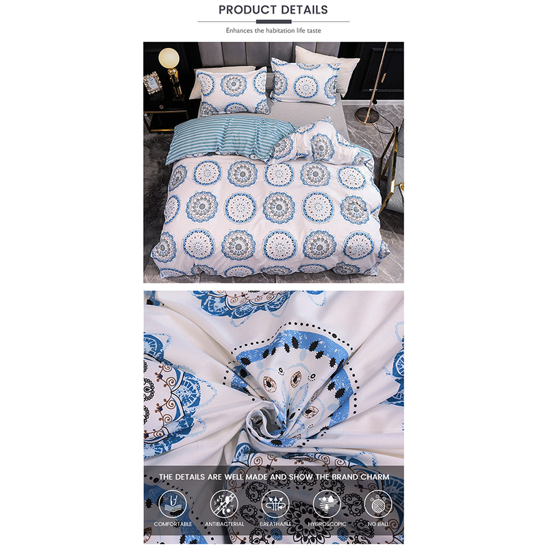 014 set sprei halus cetak melingkar