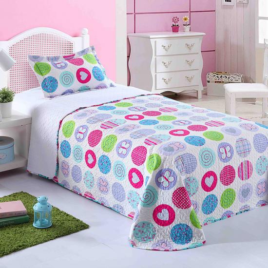 Set Quilt Cetak Anak Perempuan Cantik