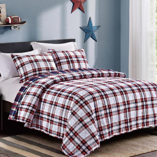 Stripe Printing Boy Quilts Dan Coverlets