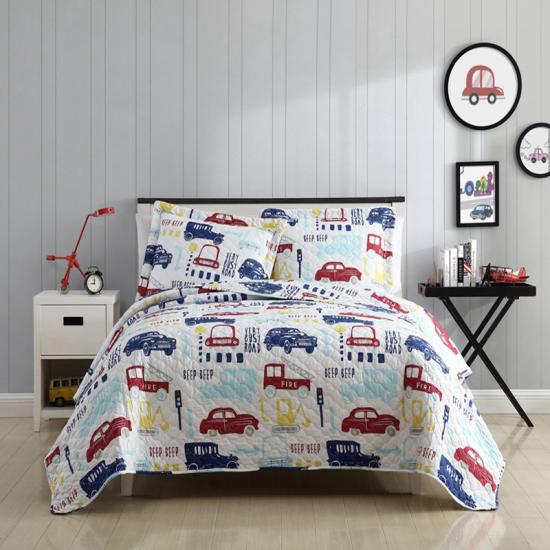 cxmicrotex Selimut Anak Motif Mobil Seprai Cetak