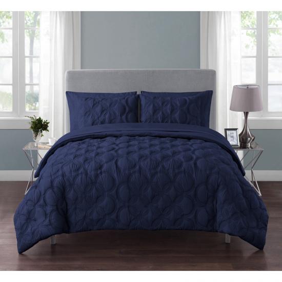 cxmicrotex Solid Embossed Bed In A Bag 7 Piece Set
