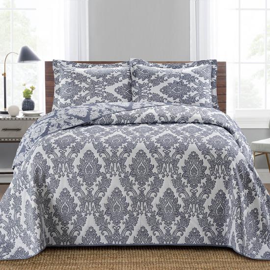 cxmicrotex Damask Jacquard Seprei Set Tempat Tidur Berlapis