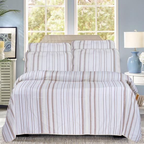 cxmicrotex Jacquard Stripe Linen Bedding Collection Seprai Berlapis