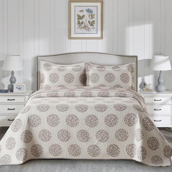cxmicrotex Set Tempat Tidur Full Queen Grey Jacquard