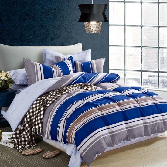 Koleksi Bedding Soft Quilt Cover Motif Garis-Garis