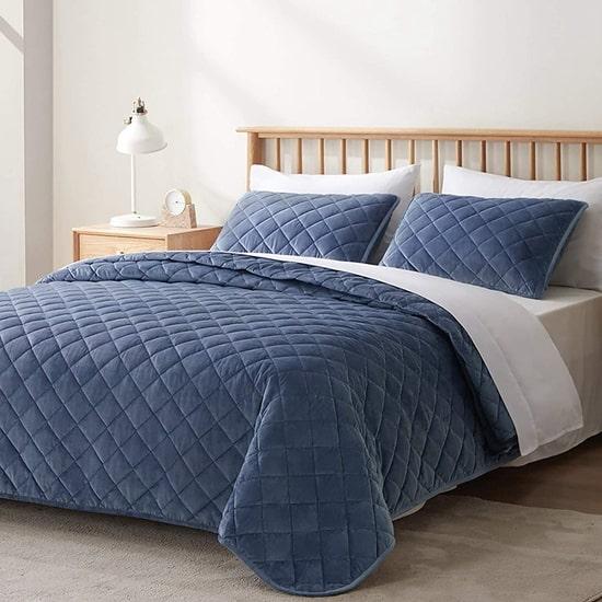 Koleksi Tempat Tidur Musim Dingin cxmicrotex Set Selimut Beludru Berlapis Geometris Unik